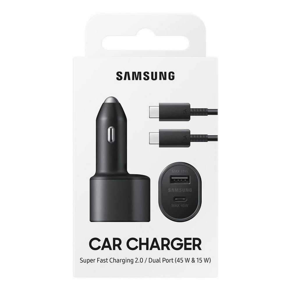 Cargador Auto Samsung 45W USB-C Fast Charge Dual Port