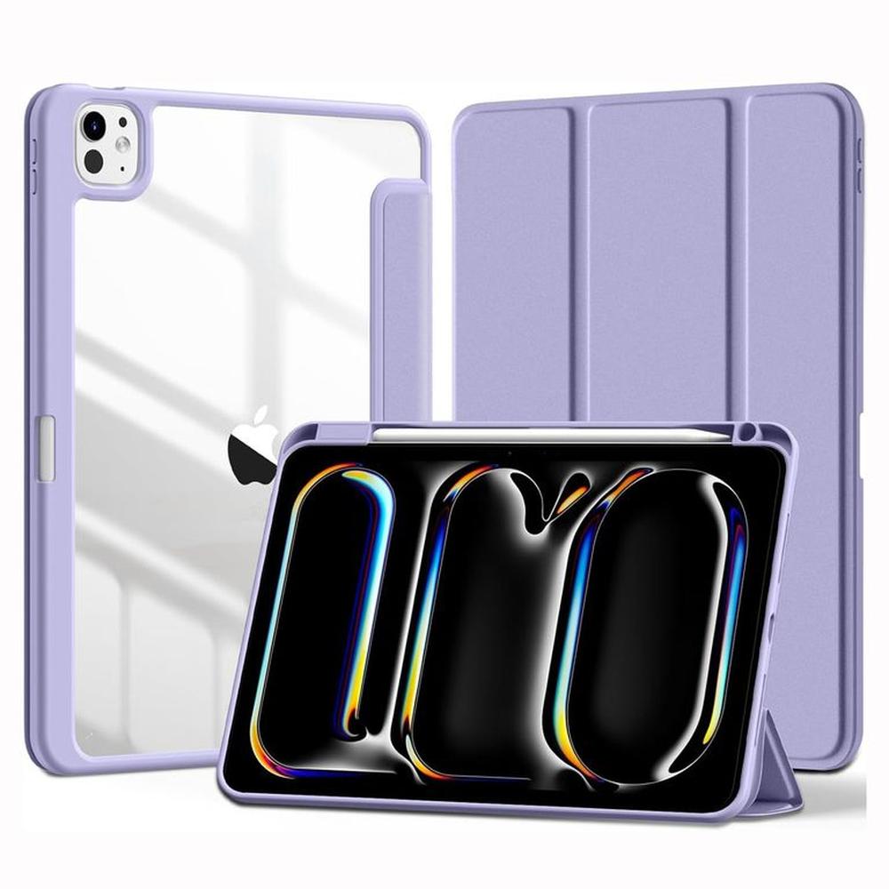Funda Smart Case para iPad Pro 11 M4 (2024) - LAVANDA C/TRANSPARENTE