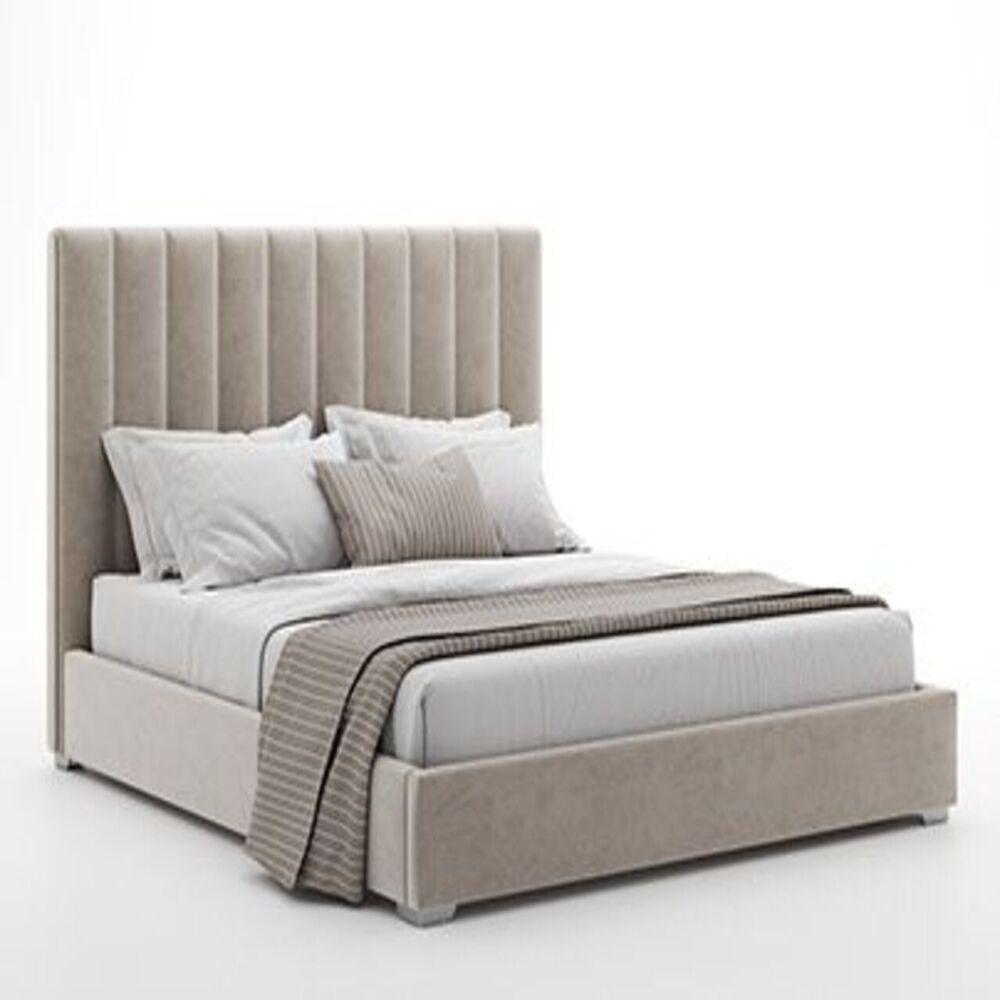 Cama Queen Acanalado color Arena