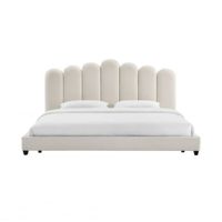 Cama Queen Princesa color Beige