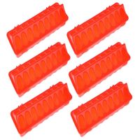 PACK X6 COMEDEROS AVE POLLO 30 CM 18 HUECOS ROJO