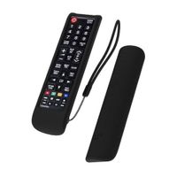Funda  De Silicona Sikai Para control Samsung Smart-Negro