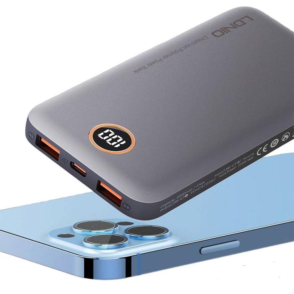 Power Bank10000 mah De Carga Rápida Tipo C Doble USB-A