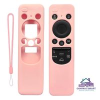 Funda Para Control Samsung Solar Smart Tv Modelo 2023- Rosado