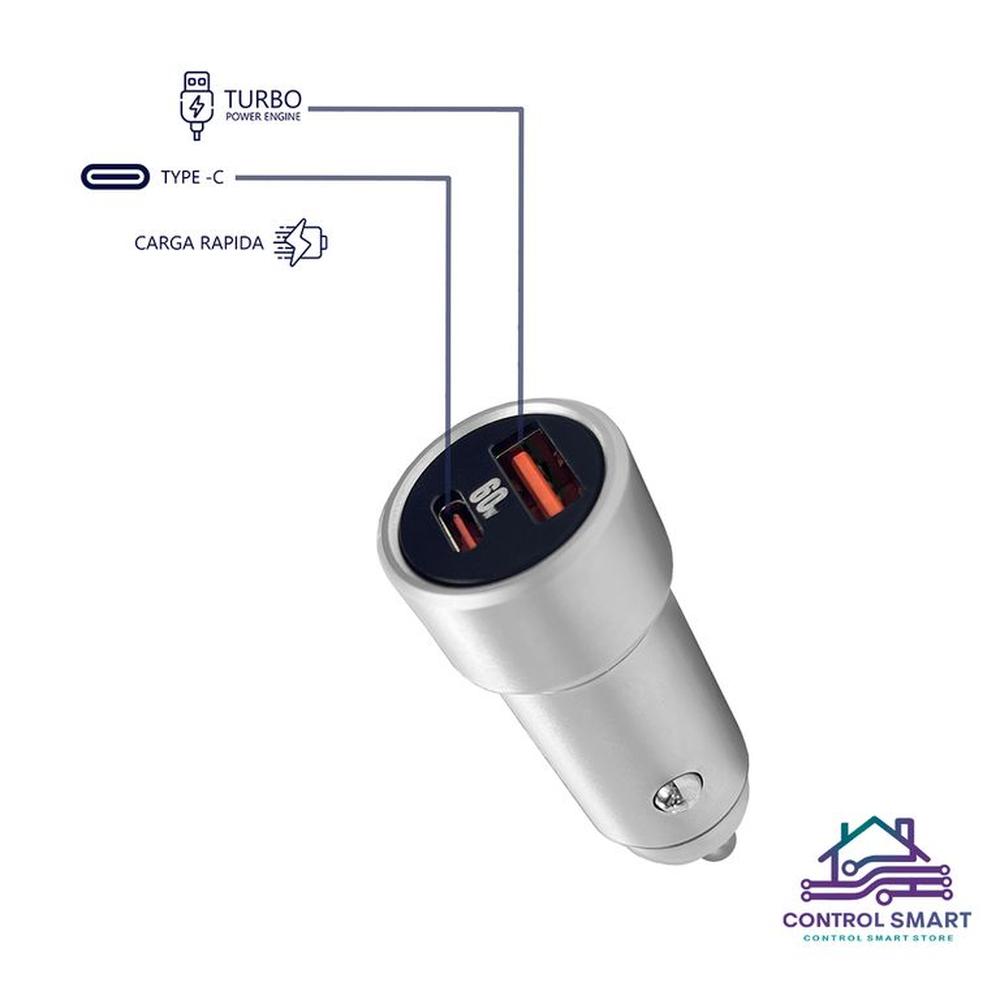 Cargador Fast QC30 de Auto para Samsung Galaxy S24S24 Ultra