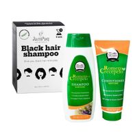 Pack Shampoo Romero + Acondicionador + Shampoo JamPaq Cubre Canas