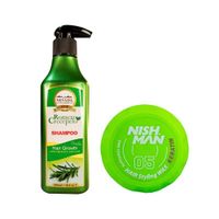 Shampoo Romero Crecepelo 320ml + Cera Fijadora 05 Nishman