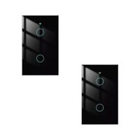 PACK X2 INTERRUPTOR SMART WIFI ALEXA GOOGLE 2 BOTONES NEGRO