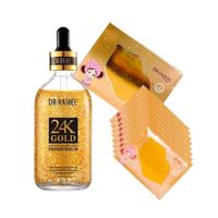 Suero Facial Antiarrugas 24k Oro + Mascarilla labial Colágeno
