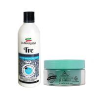 Shampoo Capilar Tre + Cera Fijadora de Cabello Kertina