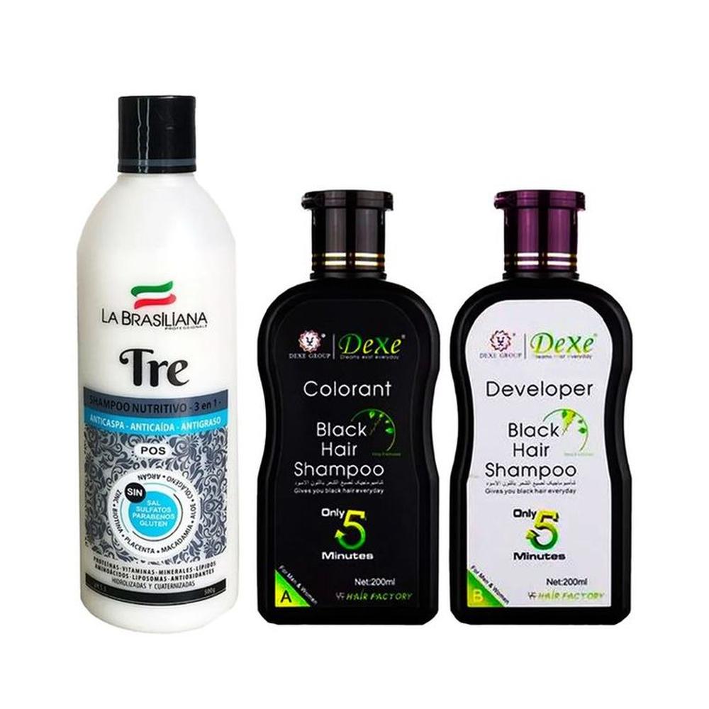 Shampoo Capilar Tre + Shampoo Cubre Canas negro | plazaVea - plazaVea