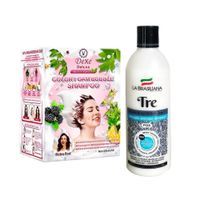 Shampoo Capilar Tre + Shampoo Cubre Canas Rojo Retro