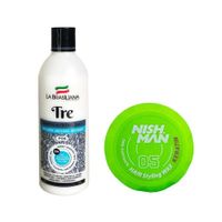 Shampoo Capilar Tre + Cera Fijadora de Cabello 05 Nishman