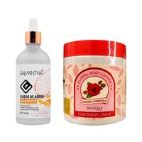 Serum Facial Extracto de Arroz + Locion Corporal Flores Rosas