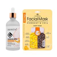 Serum Facial Extracto de Arroz + Máscara Kumquat y Chia