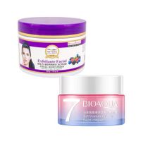 Crema Facial Aclaradora + Exfoliante frutos del bosque