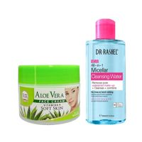 Crema Facial de aloe vera + Agua Limpiadora Micelar