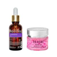 Aceite Facial de Vitamina E + Crema Gel Esencia de Rosas
