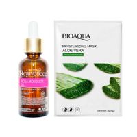 Aceite Facial Rosa Mosqueta + Mascarilla Hidratante Aloe Vera
