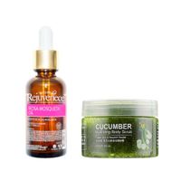 Aceite Facial de Rosa Mosqueta + Crema Hidratante con Pepino