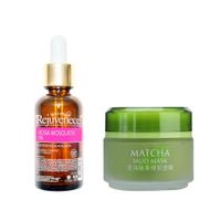 Aceite Facial Rosa Mosqueta + Máscara De Barro Facial Matcha