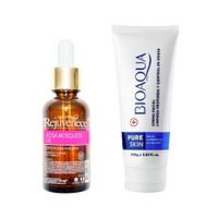 Aceite Facial de Rosa Mosqueta + Crema Limpiadora Pure Skin