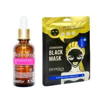Aceite Facial de Rosa Mosqueta + Mascarilla Negra Hyaluronan