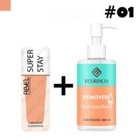 Pack Fundation Super Stay 01 REVEL + Removedor 200 ml