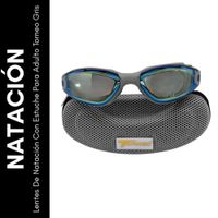 Lentes De Natación Con Estuche Para Adulto Torneo Gris