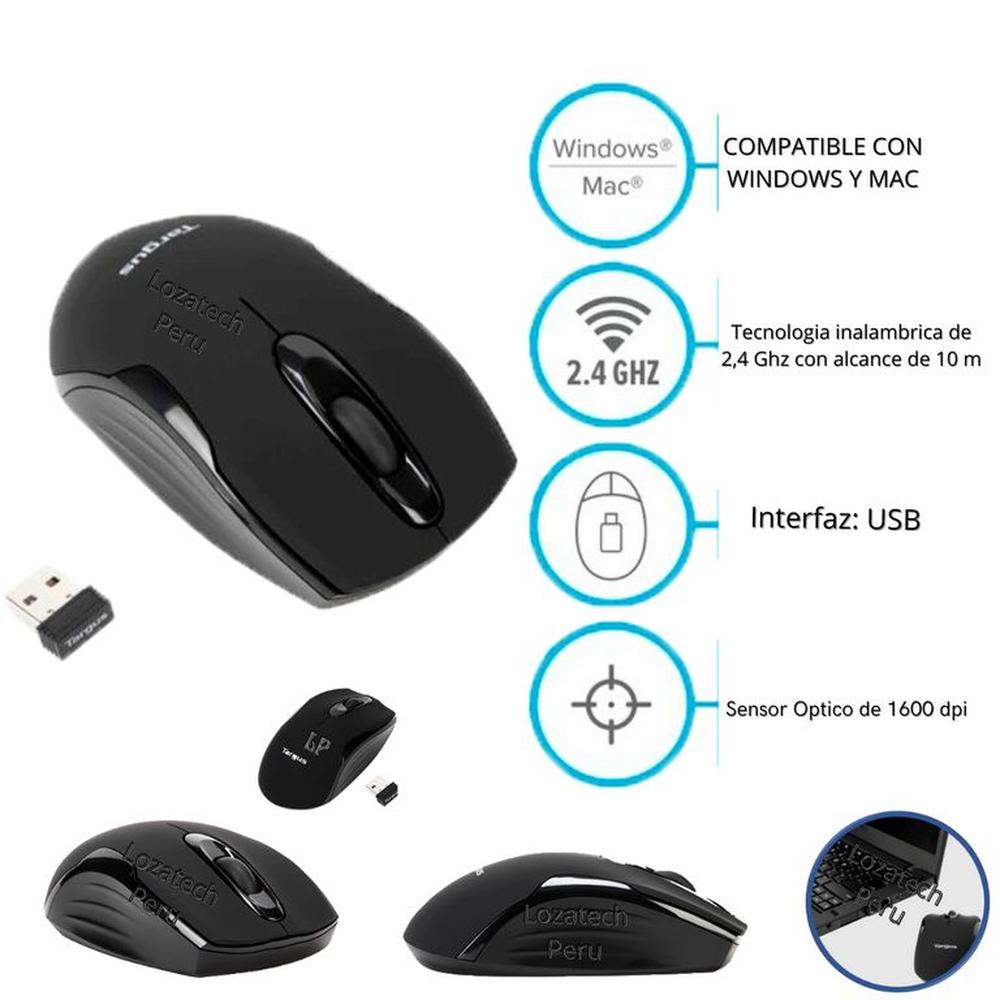 MOUSE TARGUS W575 - INALÁMBRICO Negro