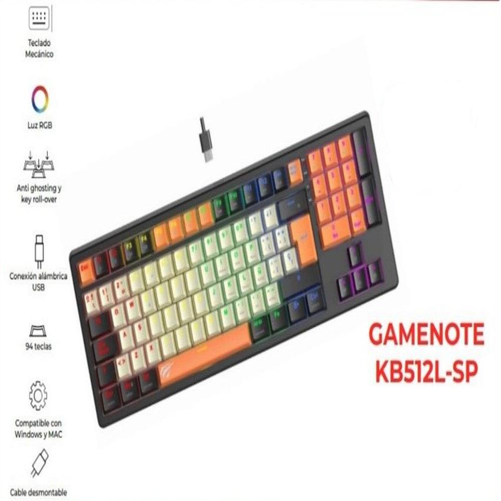 Teclado Alámbrico Gamenote Kb512L-SP