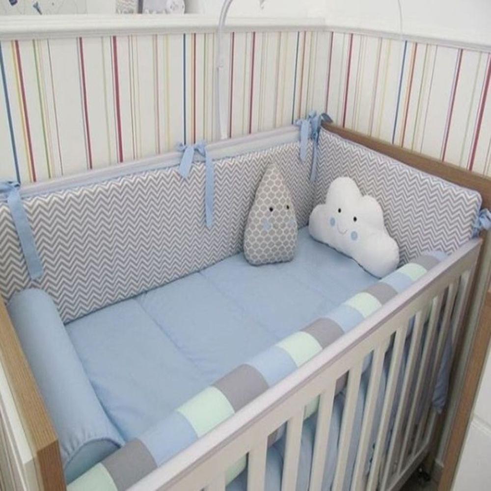 Set De Cuna  -  Diseño Zig Zag  mixto