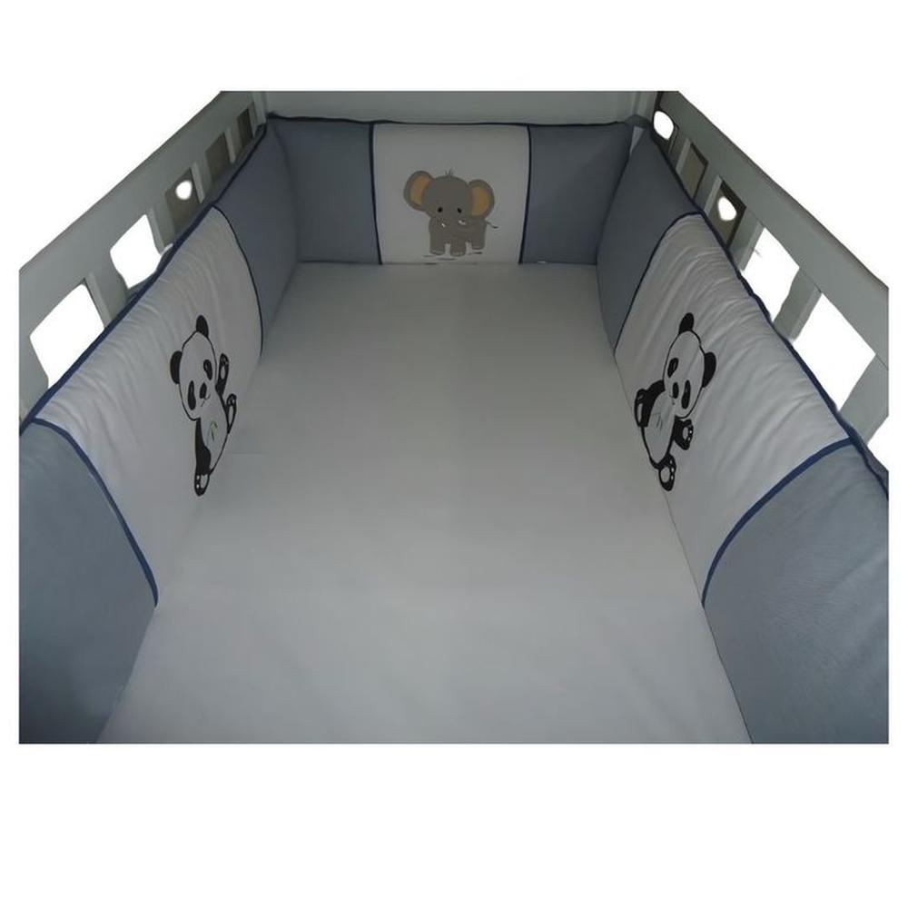 Protectores Laterales Parachoques de cuna bordado de Ositos