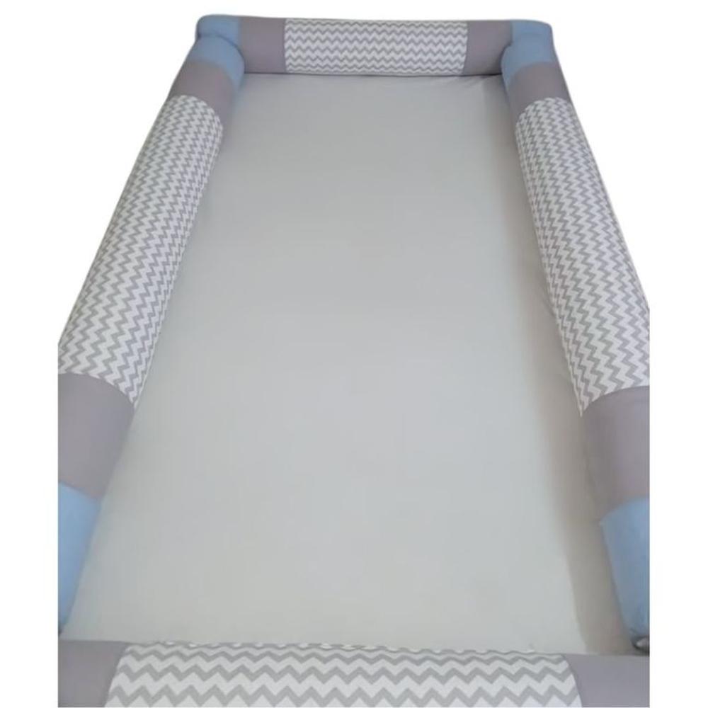 Bumpers Tubulares para cama  Montessori 1.5 Plz Zig Zag