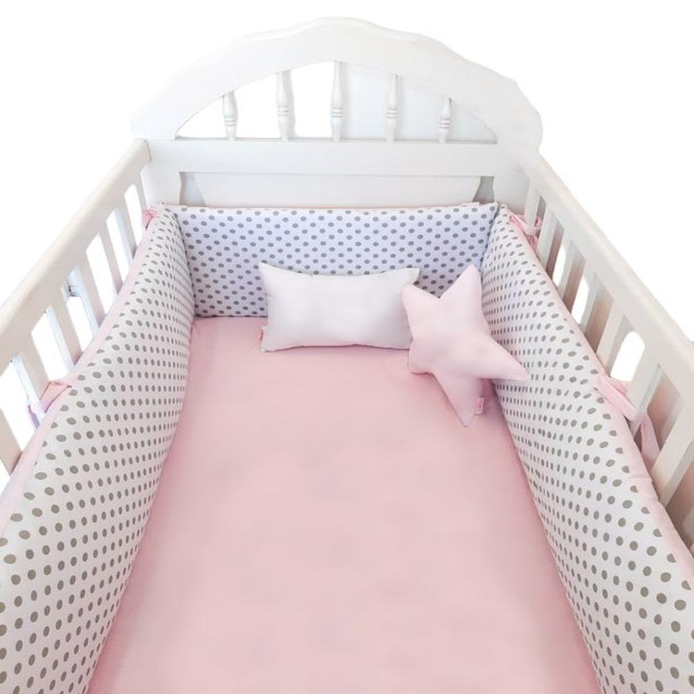 Protectores Laterales Parachoque de Cuna Diseño Bolitas