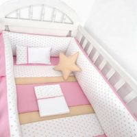 Protectores Laterales Acolchados para cuna diseño estrellitas