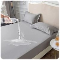 Protector de colchon 1.5 plazas Impermeable Antifluidos - Plomo