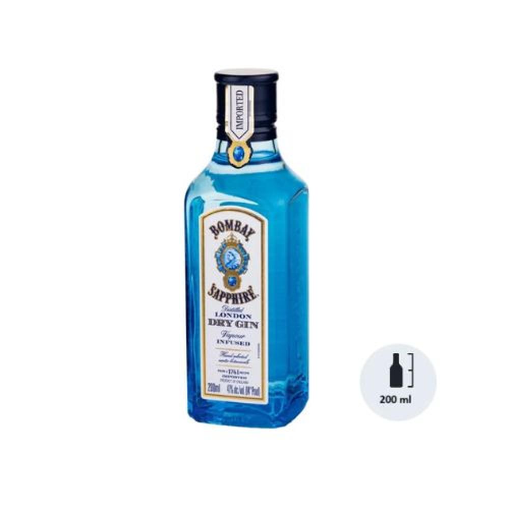 Gin BOMBAY Sapphire London Dry Botella 200ml