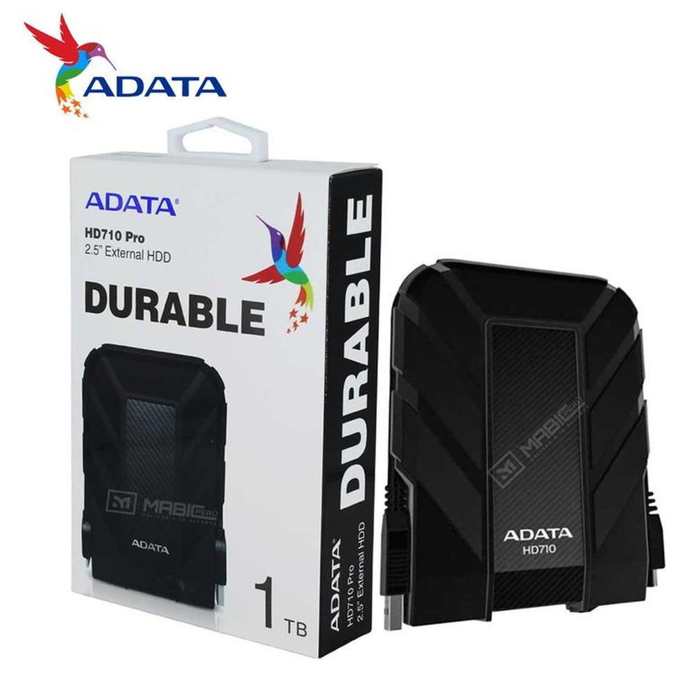Disco Sólido Externo Adata HD710P 1TB - Negro - Portátil