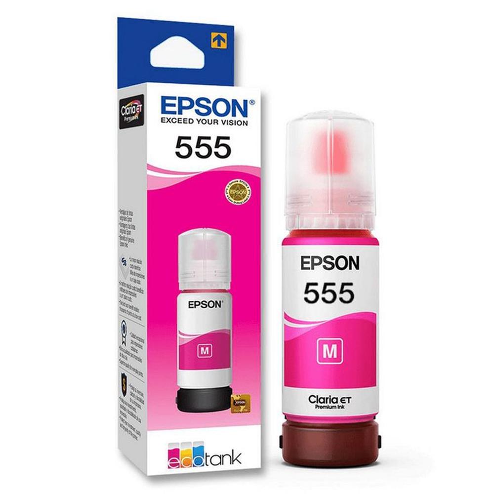 Tinta Epson 555 Magenta T555320 L8160, L8180 - 70ml