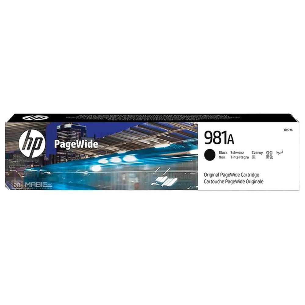 Cartucho de Tinta HP 981A Negro J3M71A PageWide 556dn 586dn Original