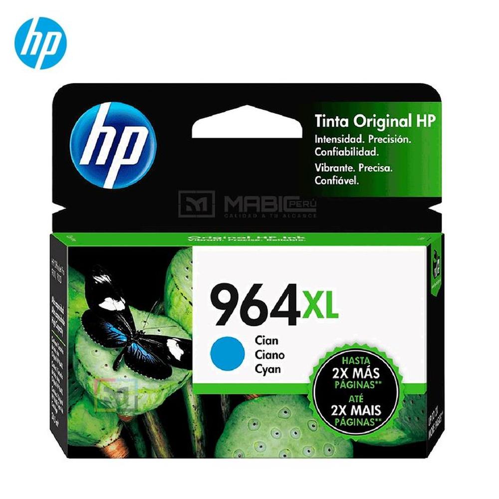 Cartucho de Tinta HP 964XL Cian 3JA54AL OfficeJet 9010 9020 Original