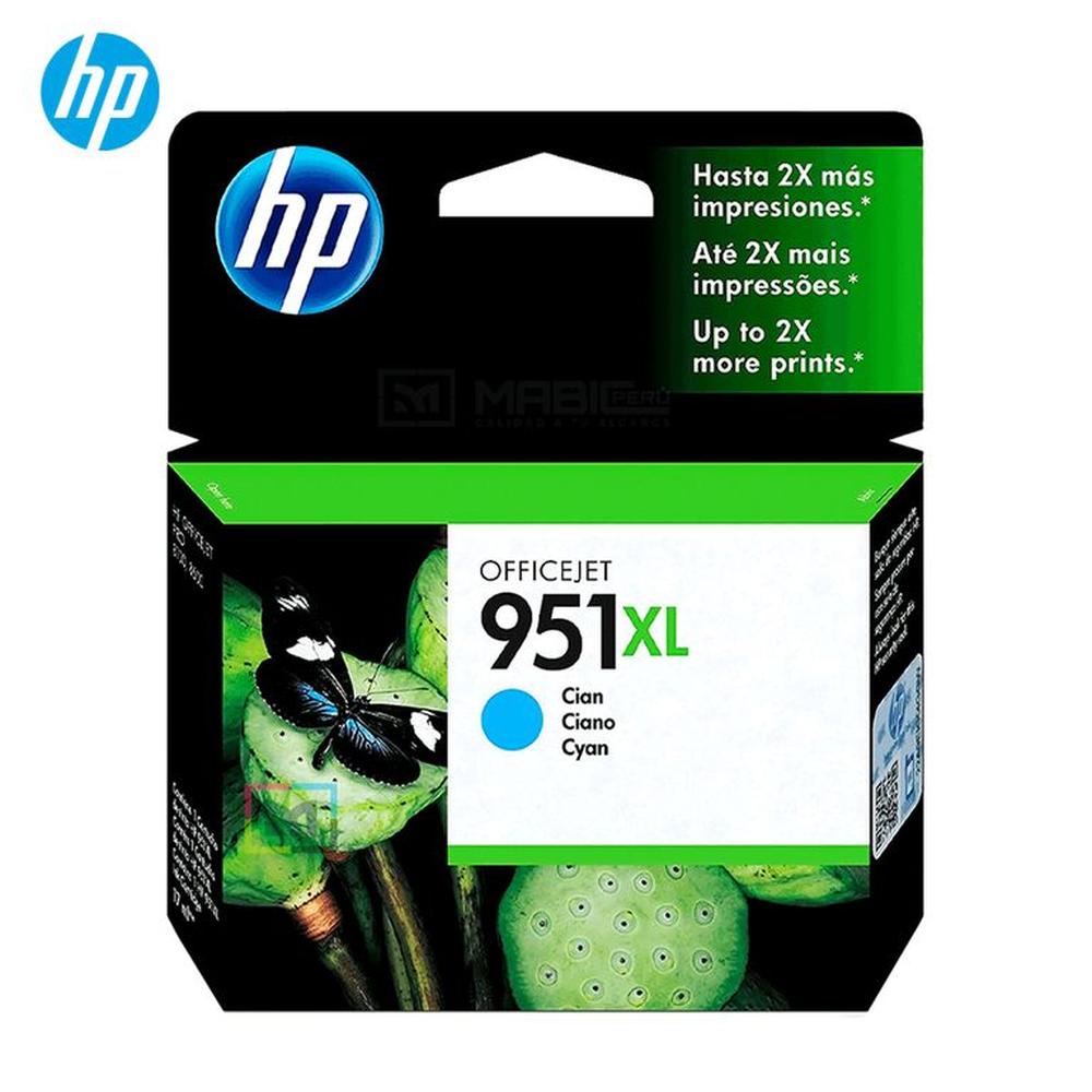 Cartucho de Tinta HP 951XL Cian CN046AL OfficeJet 8100 8600 8610 Original