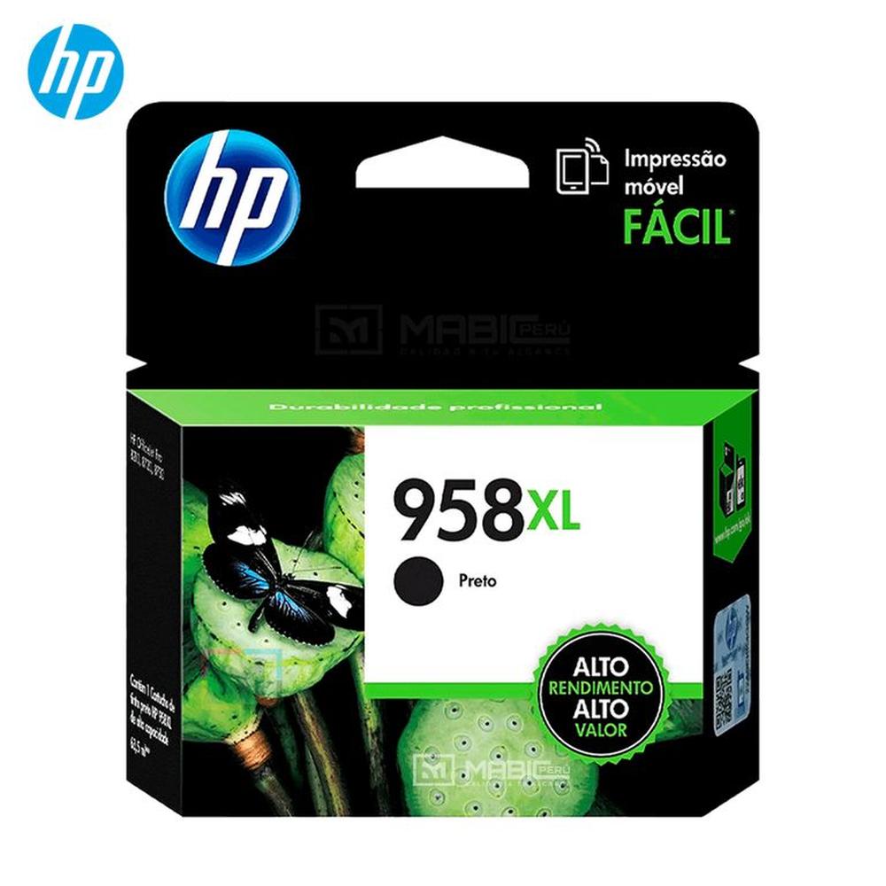 Cartucho de Tinta HP 958XL Negro L0R41AL OfficeJet 7740 8210 8730 Original