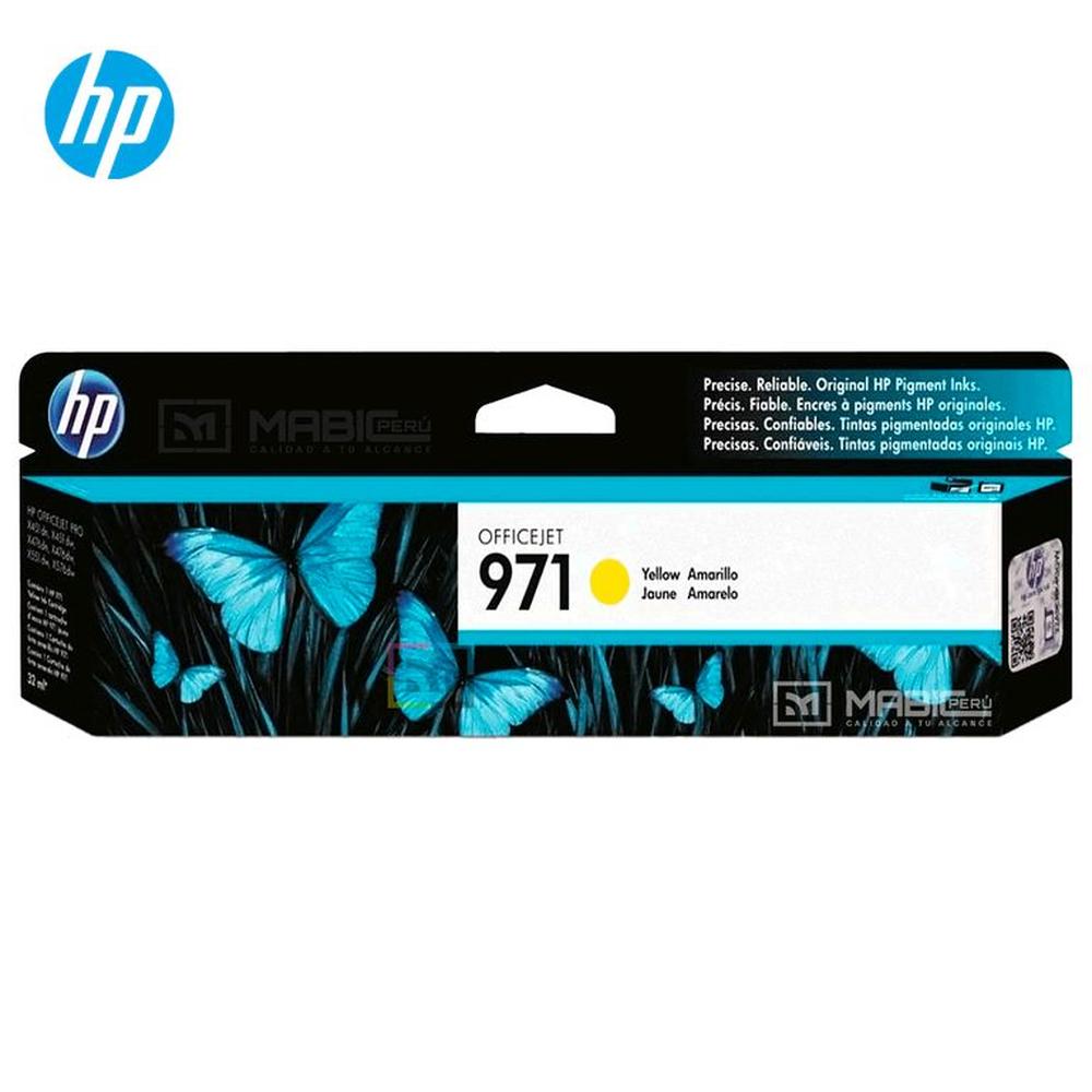 Cartucho de Tinta HP 971 Amarillo CN624AM OfficeJet X476DW X451DW Original