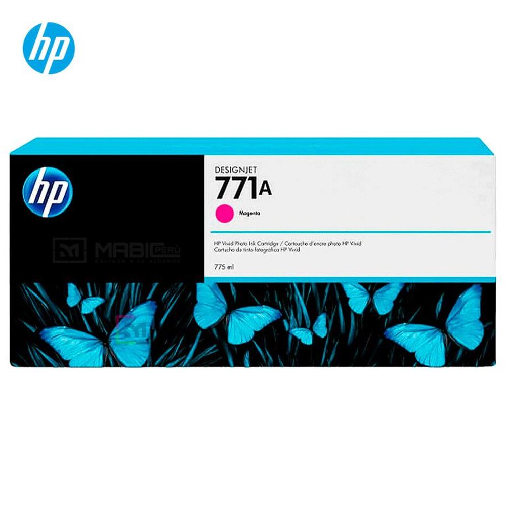 Cartucho de Tinta HP 771A Magenta B6Y17A Designjet Z6810 Z6200 Original - 775ml