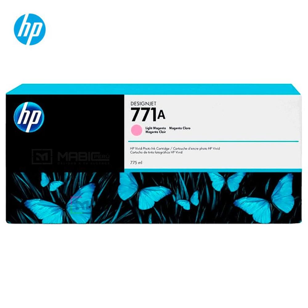 Cartucho de Tinta HP 771A Magenta Claro B6Y19A Designjet Z6810 Z6200 Original - 775ml
