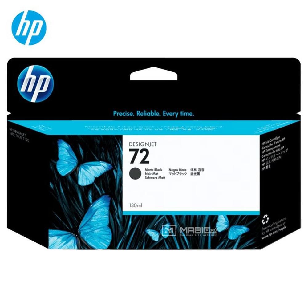 Cartucho de Tinta HP 72 Negro Mate C9403A DesignJet T610 T1100 Original - 130ml