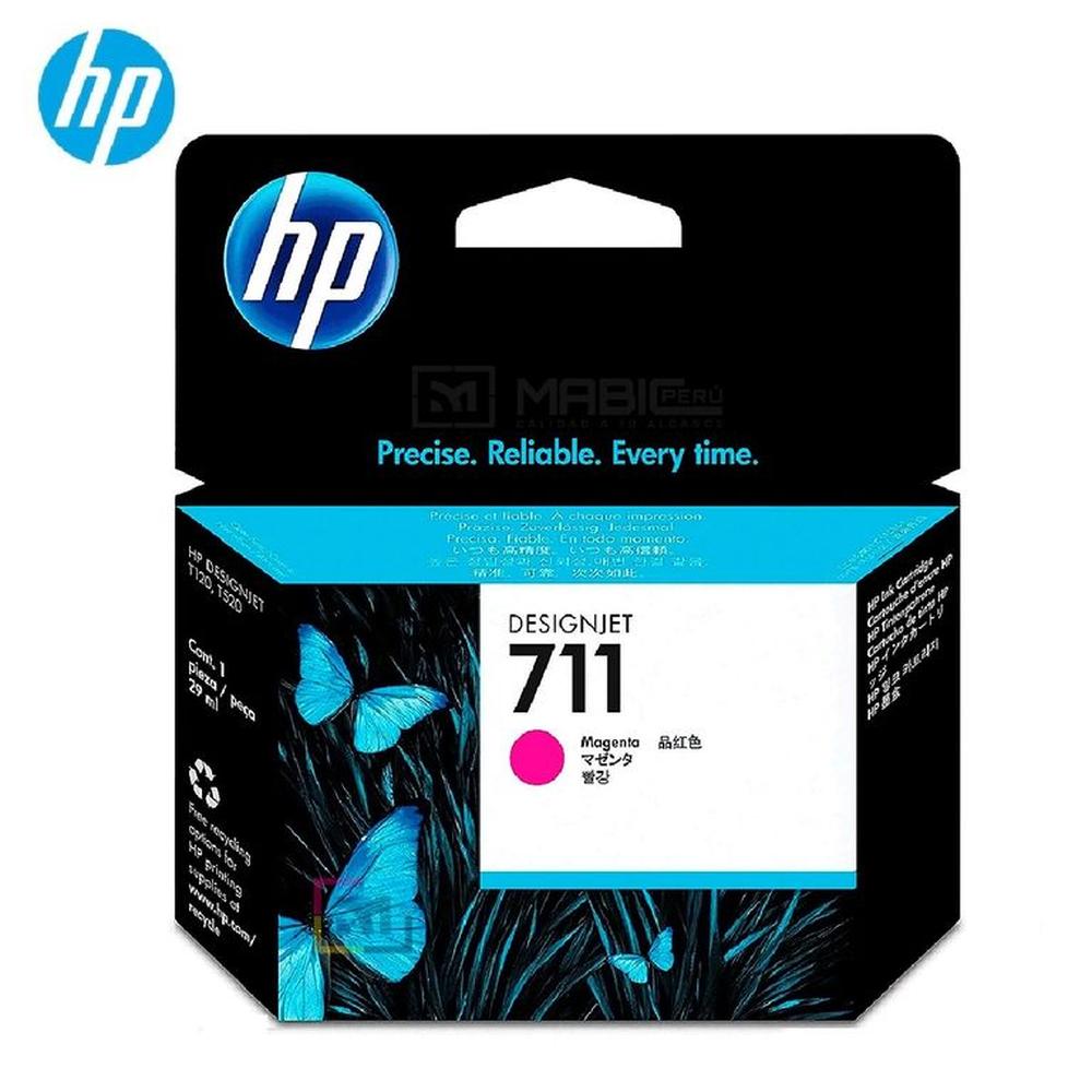 Cartucho de Tinta HP 711 Magenta CZ131A DesignJet T120 T520 T530 Original - 29ml
