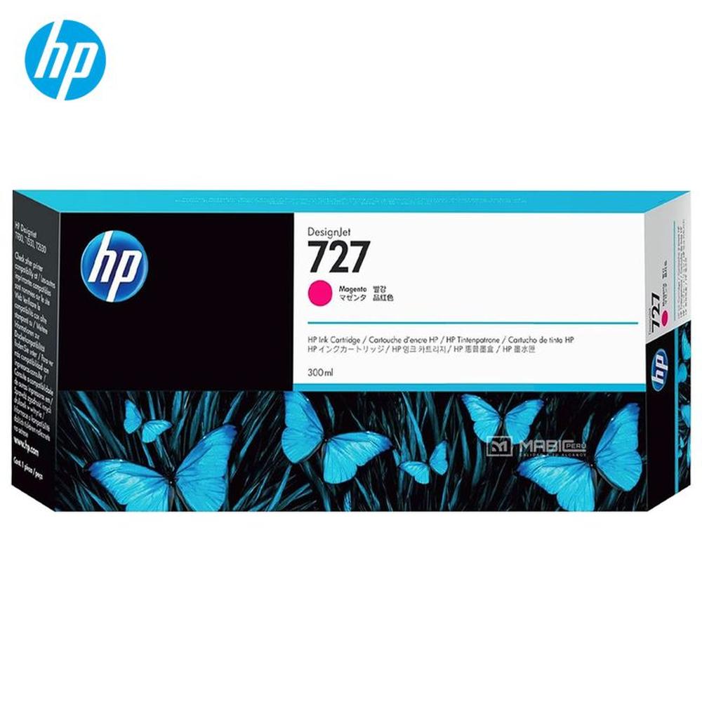 Cartucho de Tinta HP 727 Magenta F9J77A DesignJet T2500 T930 Original - 300ml